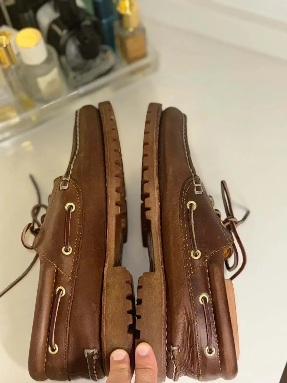 Timberland Authentics 3-Eye Classic Lug Boat Shoes Brown